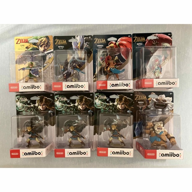 午前12時前のご注文は当日発送 新品未開封 ゼルダの伝説 amiibo 8体