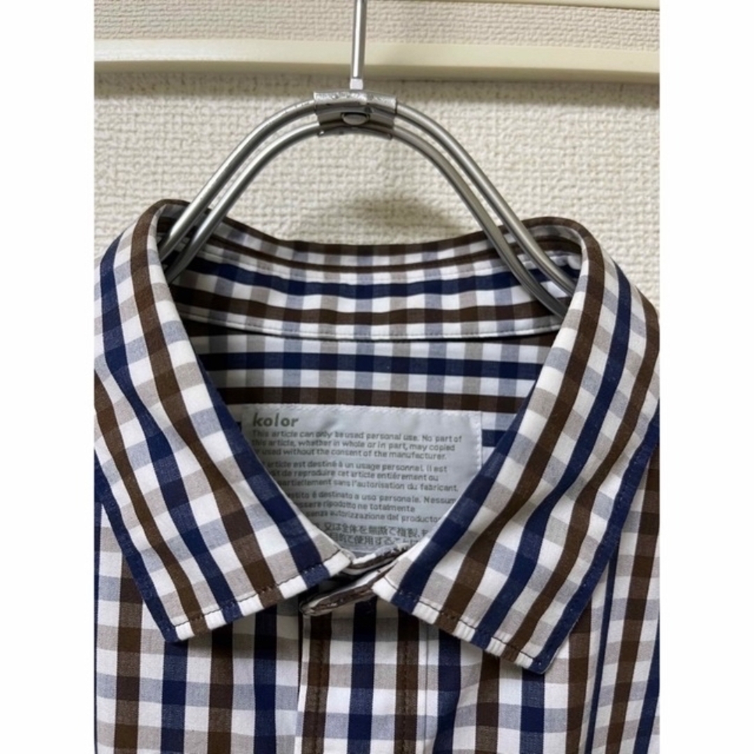 kolor カラー 23SS ギンガムチェックシャツ サイズ1 | www.innoveering.net