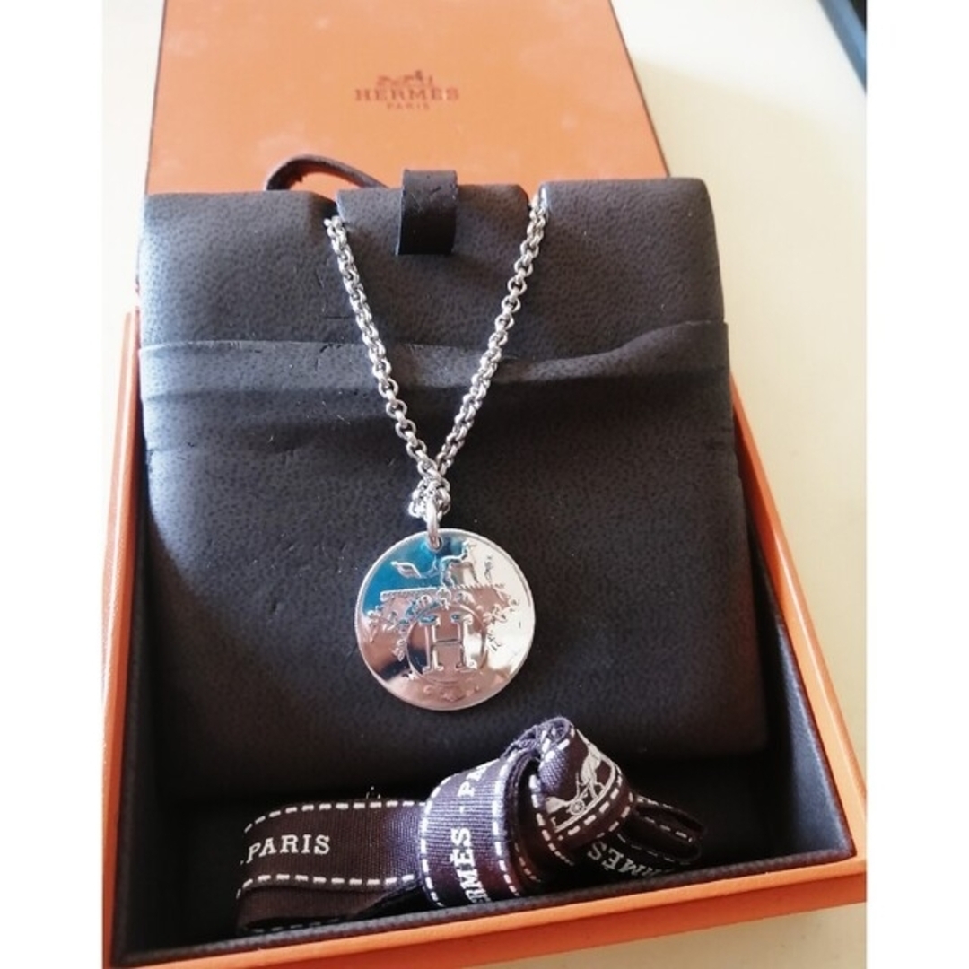 エルメス Hermes エクスリブリス ネックレス シルバー925-
