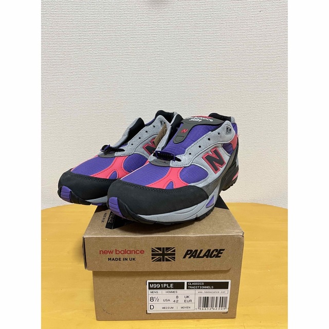 New Balance - PALACE NEW BALANCE M991PLE PURPLE BLACKの通販 by
