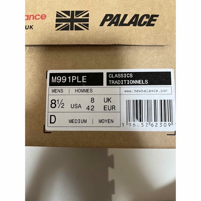 New Balance - PALACE NEW BALANCE M991PLE PURPLE BLACKの通販 by