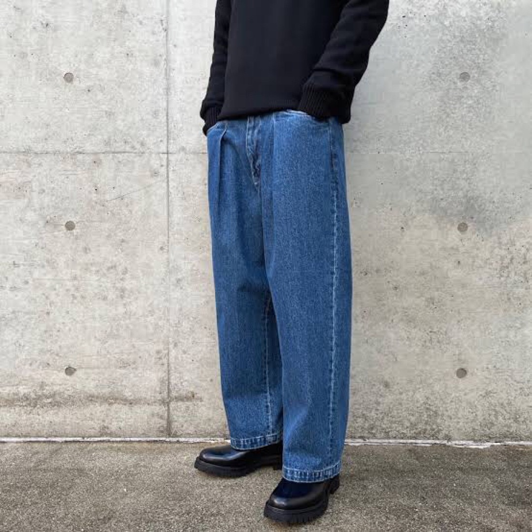 FARAH One tuck Wide Tapered Pants