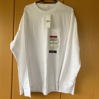 ジーユー(GU)のメンズ　ビッグTシャツ　ホワイト　M(Tシャツ/カットソー(七分/長袖))