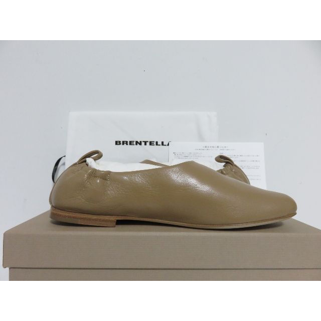 定価3.9万 新品 BRENTELLA SOPHIA 37 ベージュ イタリア製 レディースの靴/シューズ(バレエシューズ)の商品写真
