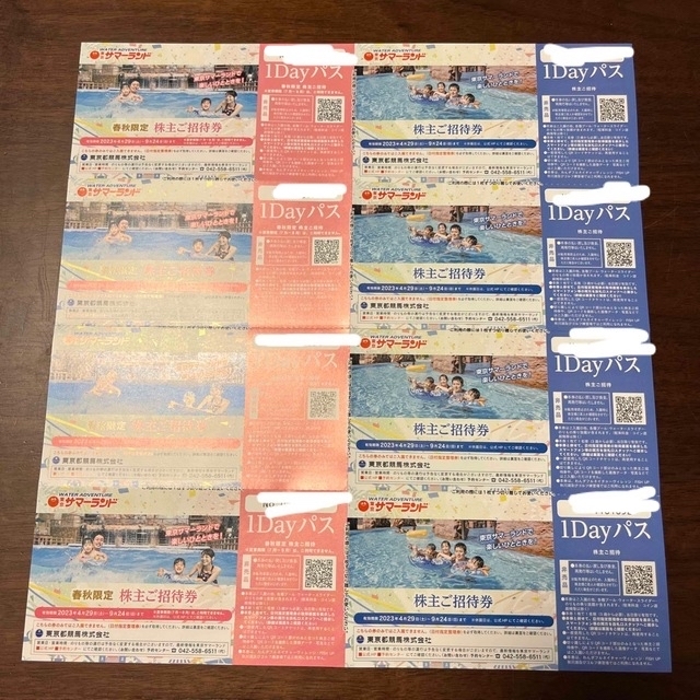 東京都競馬 株主優待 東京サマーランド