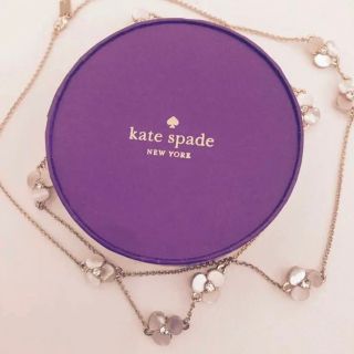 ケイトスペードニューヨーク(kate spade new york)のケイトスペード　ロングネックレス　ディスコパンジー(ネックレス)