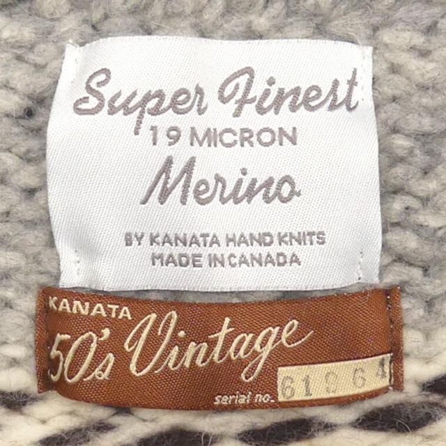 カウチン セーター kanata ニット L カナダ製 カナタ HN1857 5