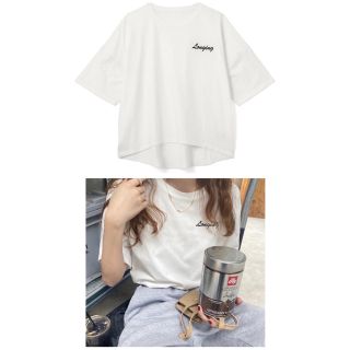 グレイル(GRL)のグレイル GRL ロゴ刺繍ビッグTシャツ(Tシャツ(半袖/袖なし))