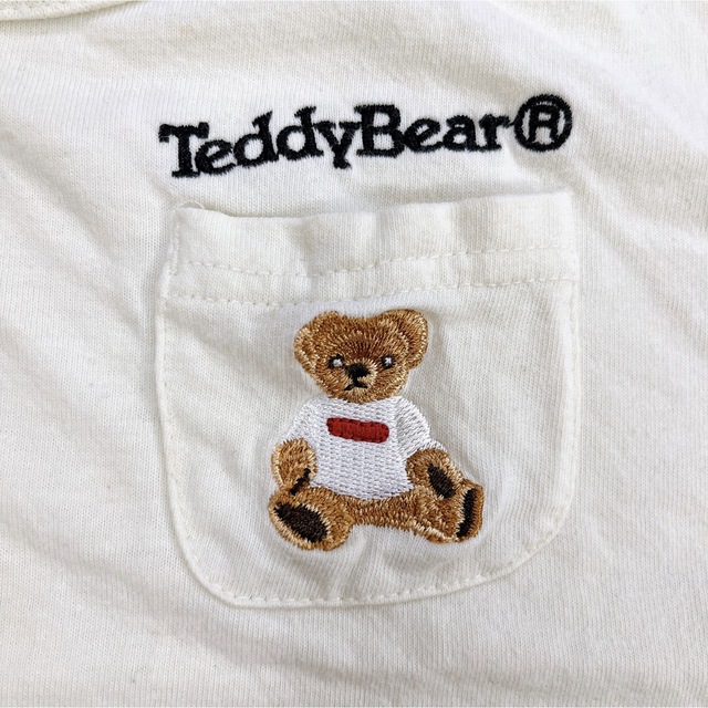 futafuta(フタフタ)の【non様専用】バースデイ TeddyBear 半袖 Tシャツ 95 90 刺繍 キッズ/ベビー/マタニティのキッズ服女の子用(90cm~)(Tシャツ/カットソー)の商品写真