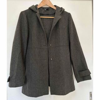 ザラ(ZARA)のZARA BASIC ザラベーシック　ミドル丈コート　カーキ色　ウール　中手(ロングコート)