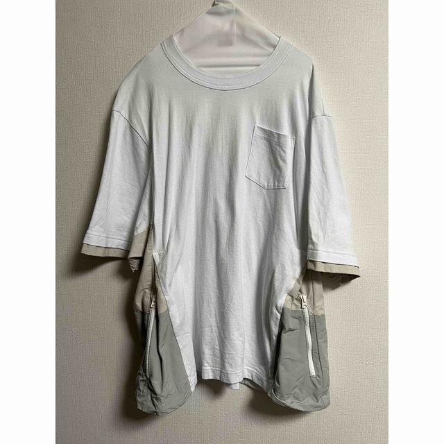 sacaisacai nylon twill mix t-shirt スポーツミックス 3