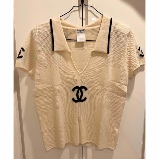 シャネル(CHANEL)のシャネル カシミヤ 半袖ニット(ニット/セーター)