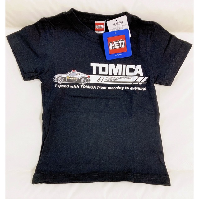 Takara Tomy(タカラトミー)の新品　トミカ　パトカー　半袖Ｔシャツ　ロンT　100サイズ 靴下　春夏服　子供服 キッズ/ベビー/マタニティのキッズ服男の子用(90cm~)(Tシャツ/カットソー)の商品写真