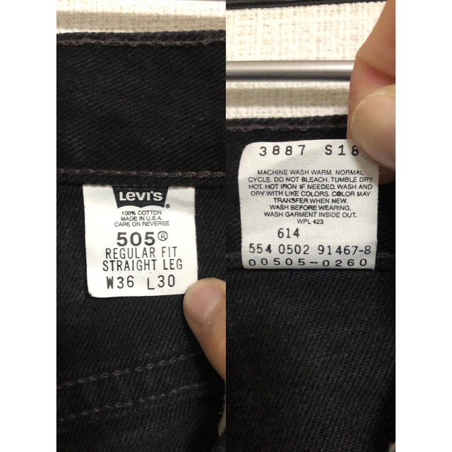 Levi's - レングス30サルファブラックUSA製90s リーバイス505黒 デニム