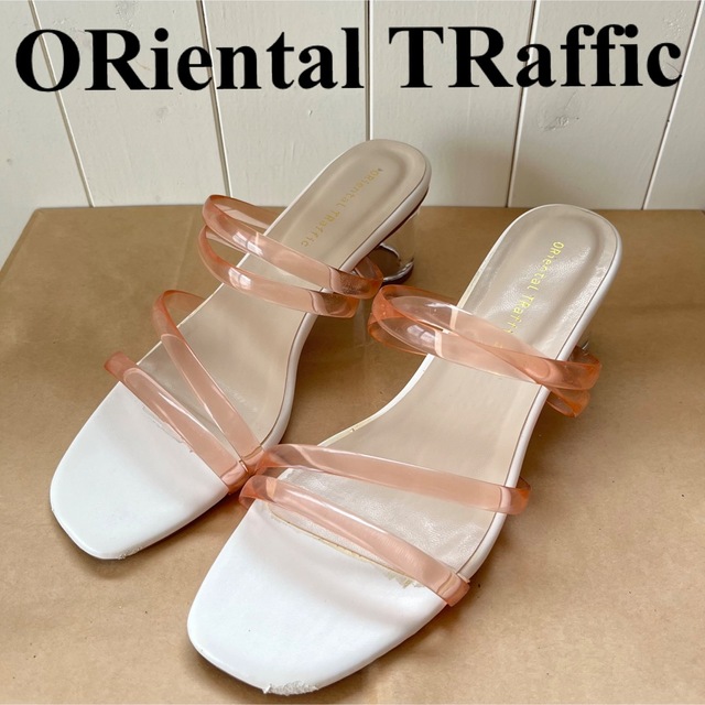 ORiental TRaffic(オリエンタルトラフィック)のORiental TRaffic PVCストラップクリアヒールサンダル レディースの靴/シューズ(サンダル)の商品写真