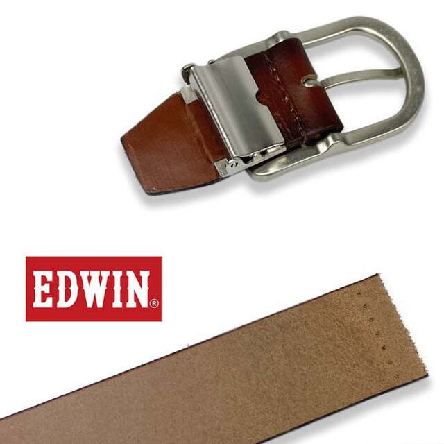 EDWIN - こげ茶 29 エドウイン 日本製 本革 ベルト ダークブラウンの通販 by 即購入OK nekoneko|エドウィンならラクマ