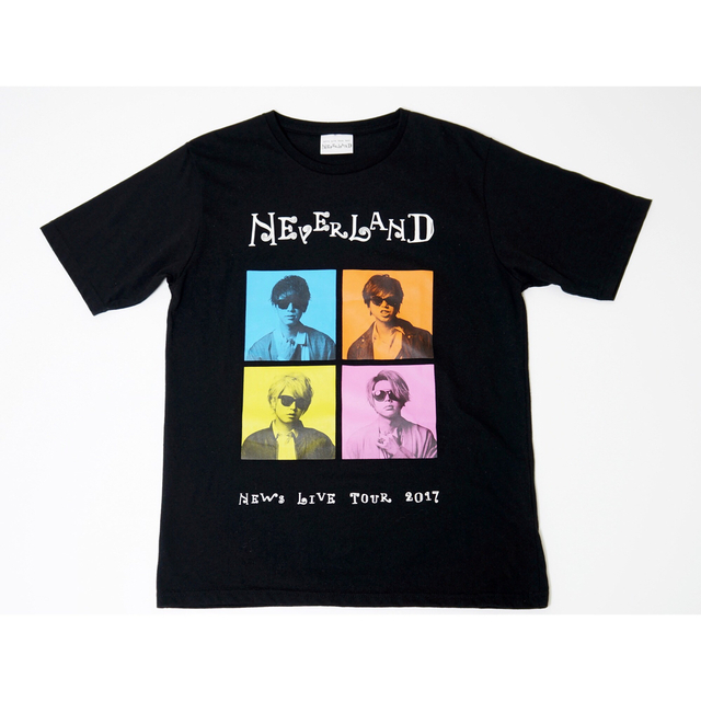 NEWS NEVERLAND ネバーランド ツアー 半袖Tシャツ ブラック | フリマアプリ ラクマ