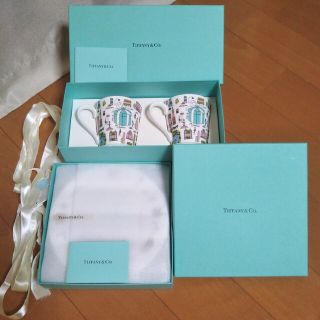 ティファニー(Tiffany & Co.)のTIFFANYペアマグカップ TIFFANY&Co.ペアプレートのセット　新品(食器)