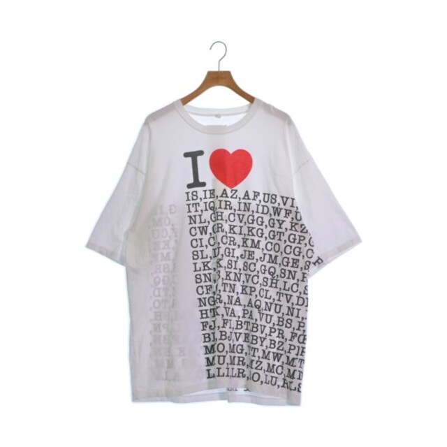 doublet ダブレット Tシャツ・カットソー -(XXL位) 白x黒x赤