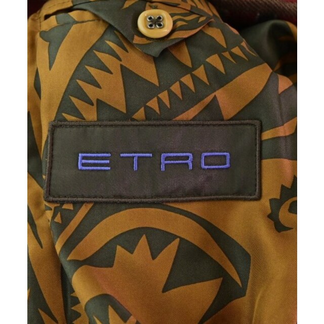 ETRO エトロ コート（その他） 3(L位) 赤x茶xオレンジ等(総柄) 2