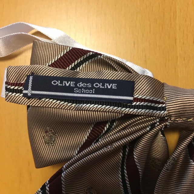 OLIVEdesOLIVE(オリーブデオリーブ)の制服リボン　OLIVE des OLIVE  ベージュ系 レディースのファッション小物(ネクタイ)の商品写真