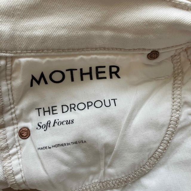 MOTHER マザー　THE DROPOUT ホワイトデニム　ロンハーマン