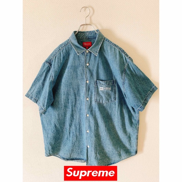 Supreme Denim Shirt One Point Logo L