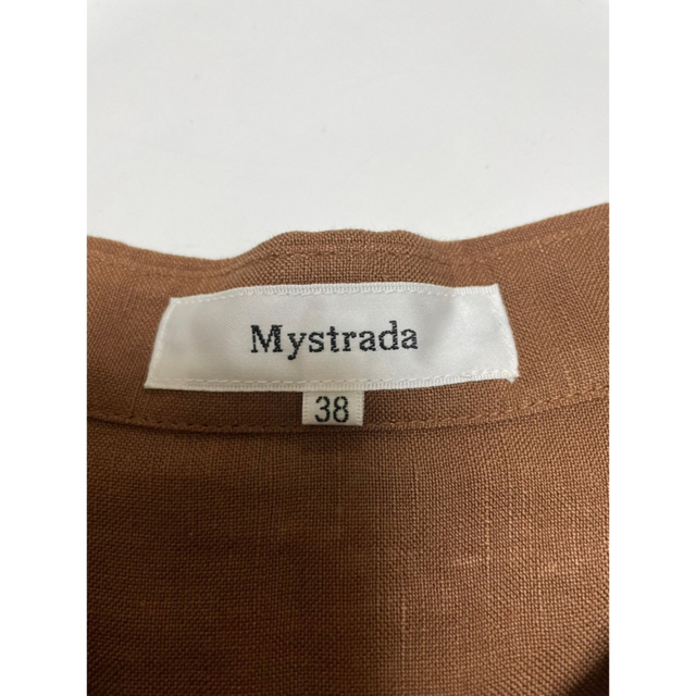 Mystrada(マイストラーダ)のマイストラーダ オーバーサイズシャツ ブラウン レディースのトップス(シャツ/ブラウス(長袖/七分))の商品写真