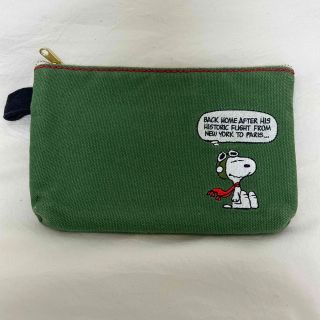 スヌーピー(SNOOPY)のスヌーピー ポーチ グリーン(ポーチ)