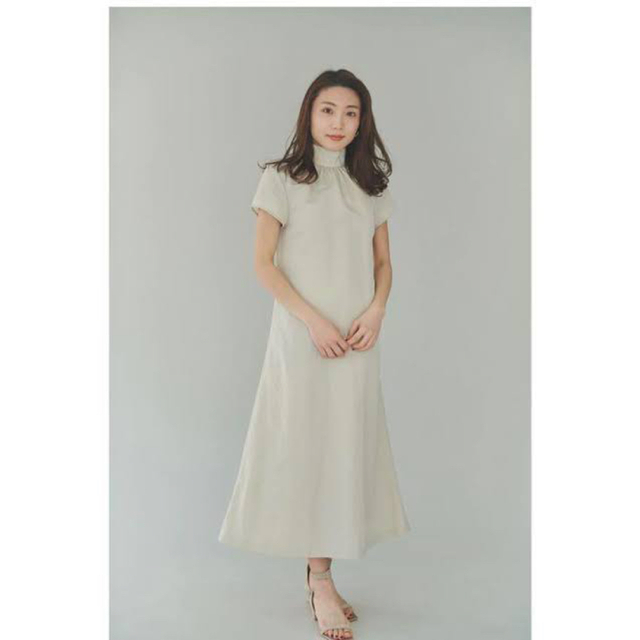 新品　L'Or Back-tie Taffeta Dress