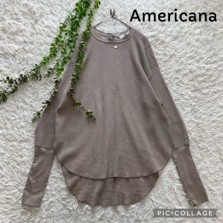 AMERICANA   専用 Americana バックヘンリーサーマルカットソーの