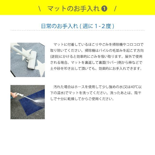 【色: ネイビーブルー】クリーンテックス・ジャパンKleen-Tex 吸水玄関マ 4