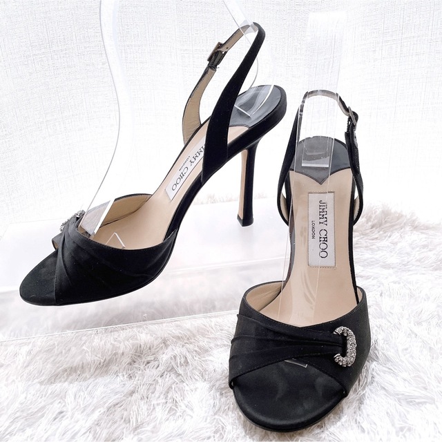 JIMMY CHOO ジミーチュウ ビジュー サンダル パンプス 美品 | フリマアプリ ラクマ