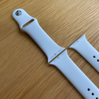 アップルウォッチ(Apple Watch)のApple Watch ホワイト スポーツバンド 純正(腕時計)