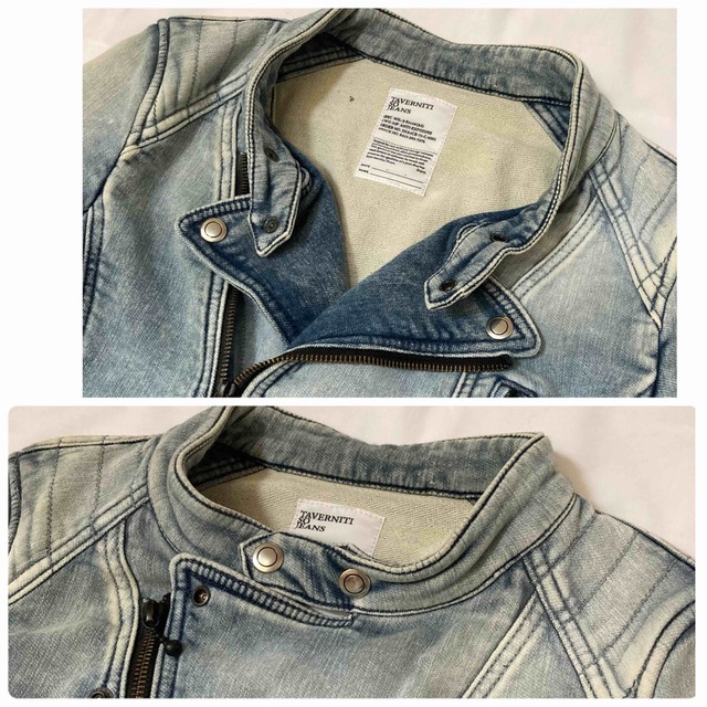 TAVERNITI SO JEANS  スウェットセミダブルライダースジャケット