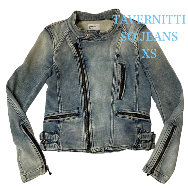 TAVERNITI SO JEANS  スウェットセミダブルライダースジャケットライダースジャケット