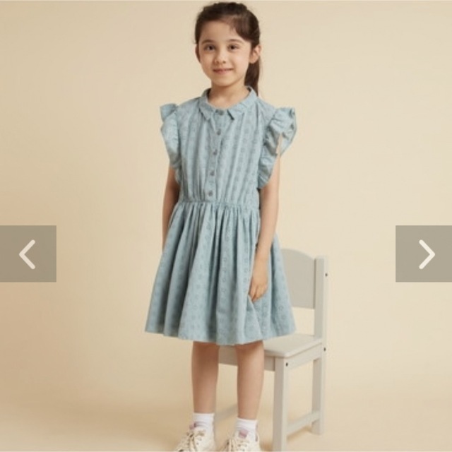 PETIT BATEAU(プチバトー)の新品未使用  プチバトー  ポプリン袖なしワンピース  8ans キッズ/ベビー/マタニティのキッズ服女の子用(90cm~)(ワンピース)の商品写真