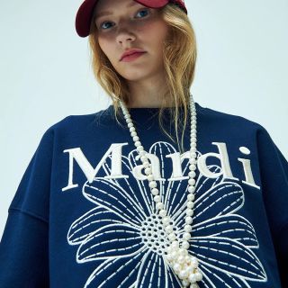 アリシアスタン(ALEXIA STAM)のSWEATSHIRT FLOWERMARDI NEEDLEWORK (トレーナー/スウェット)