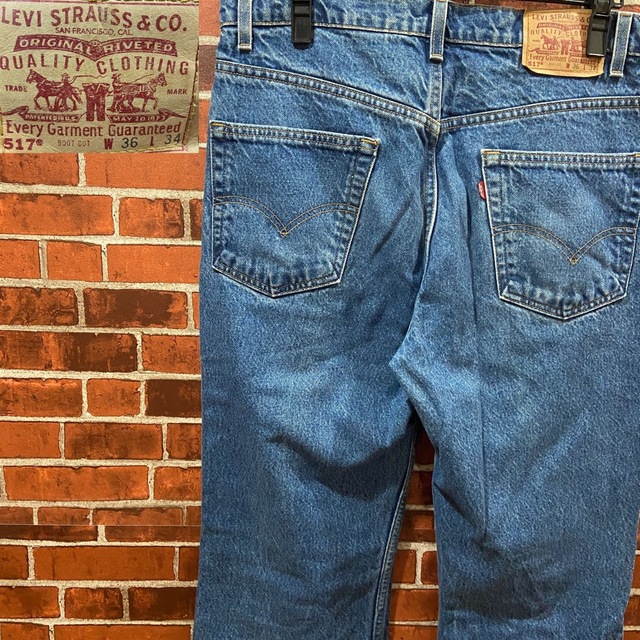 Levi's - 【USA製】リーバイス 517 ブーツカット デニムパンツ フレア