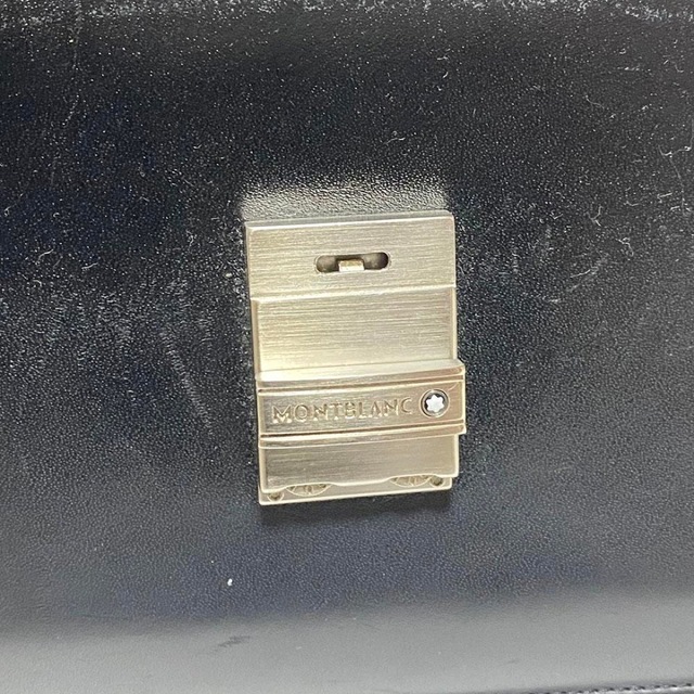 モンブラン クラッチバッグ レザー ブラック Bランク MONTBLANC