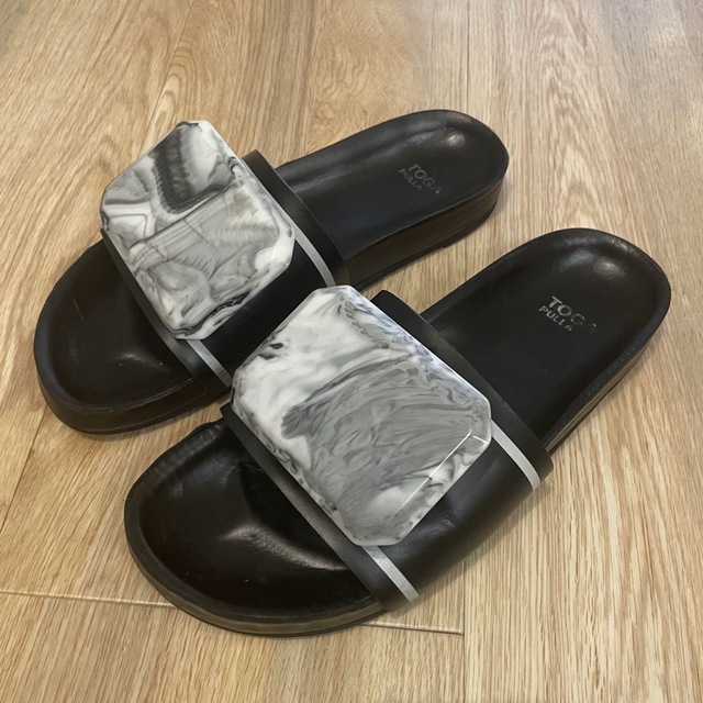 TOGA PULLA - TOGA PULLA stone sandal アート ストーン サンダルの