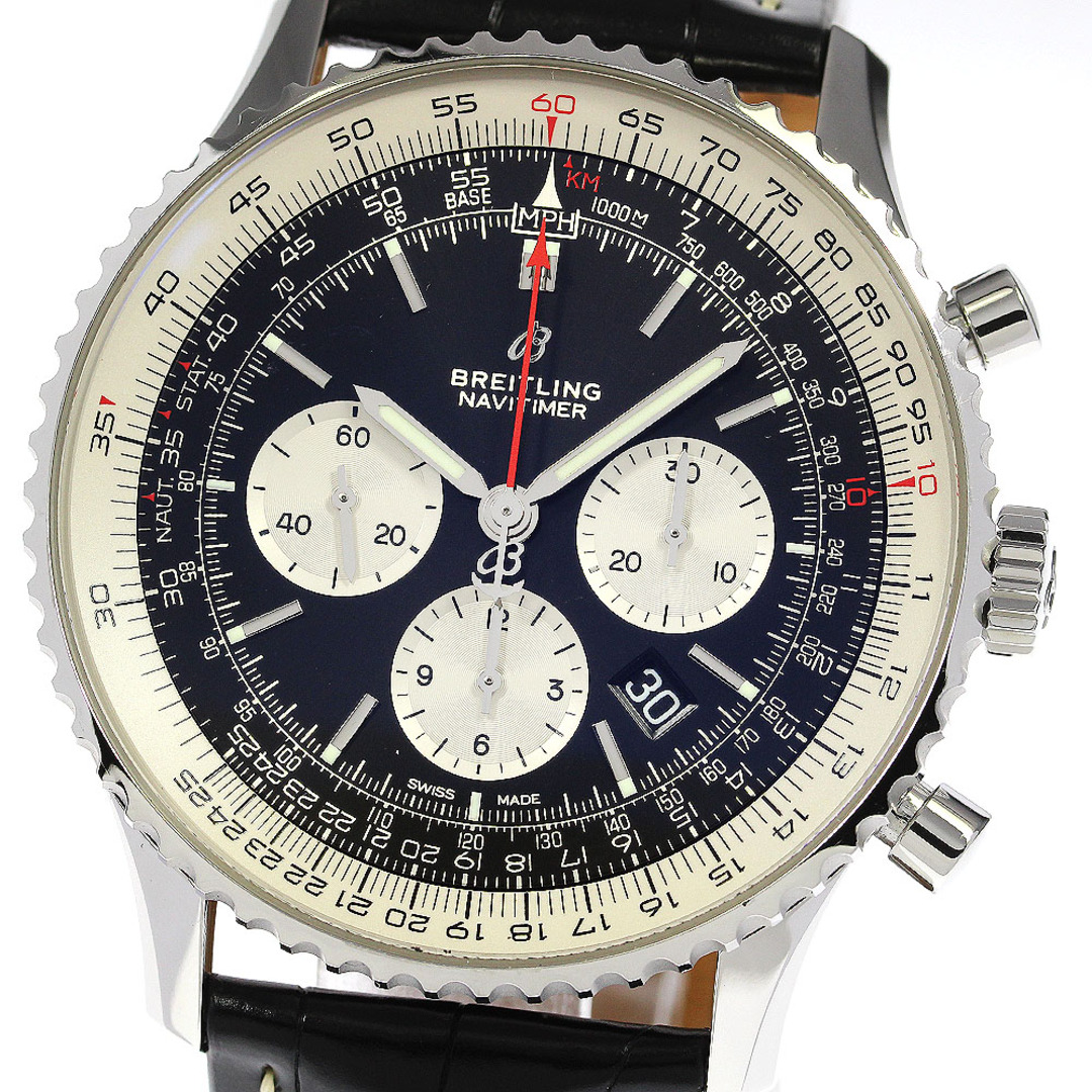 ブライトリング BREITLING AB0127 ナビタイマー クロノグラフ デイト 自動巻き メンズ 極美品 メーカーOH済_741972