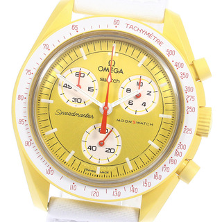 スウォッチ(swatch)のスウォッチ Swatch SO33J100 OMEGA×Swatch MISSION TO THE SUN クォーツ メンズ 美品 箱・保証書付き_752472(腕時計(アナログ))