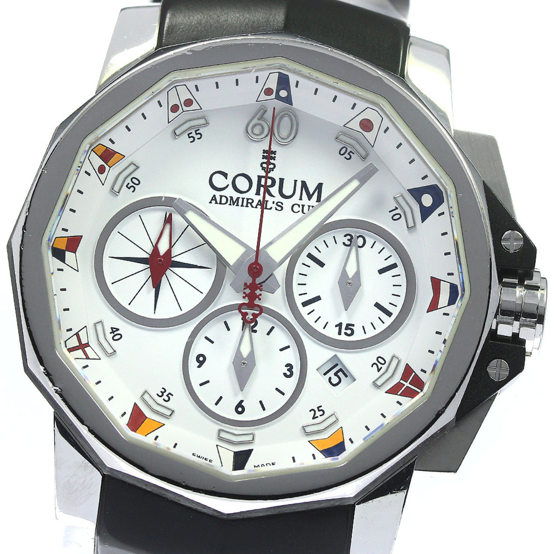 コルム CORUM 01.0007 アドミラルズカップ クロノグラフ 自動巻き メンズ _749939