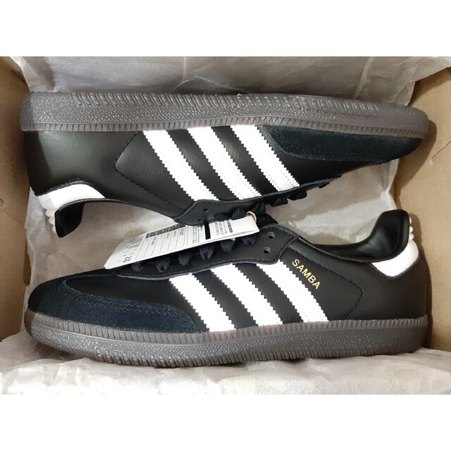 23.5cm adidas Samba OG "Black White Gum"