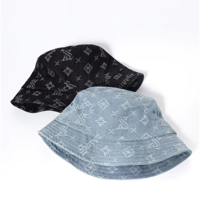 LOUIS VUITTON Monogram Denim Bucket Hat 52939