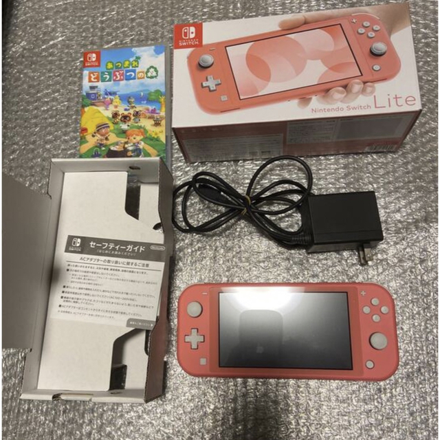 Nintendo Switch LITE コーラル 動物の森ソフトセット-