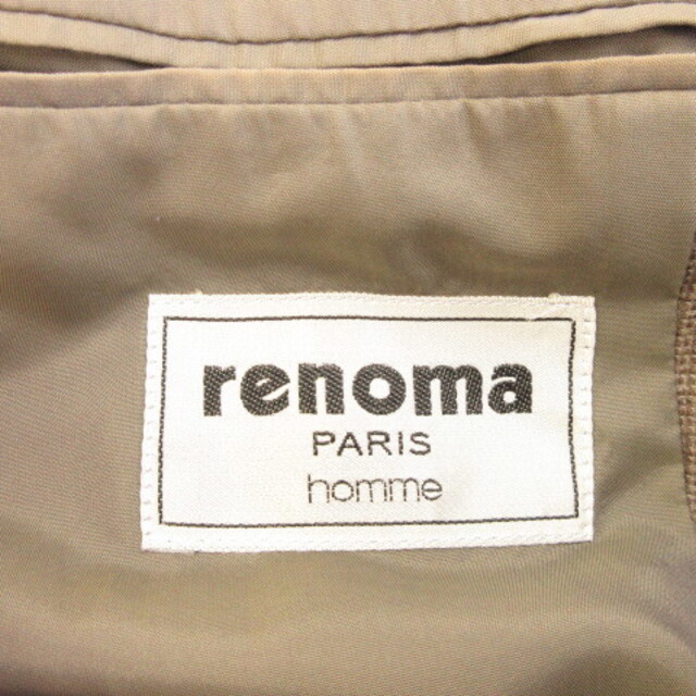 RENOMA(レノマ)のレノマ renoma テーラードジャケット 長袖 チェック 茶 48 *A93 メンズのジャケット/アウター(テーラードジャケット)の商品写真