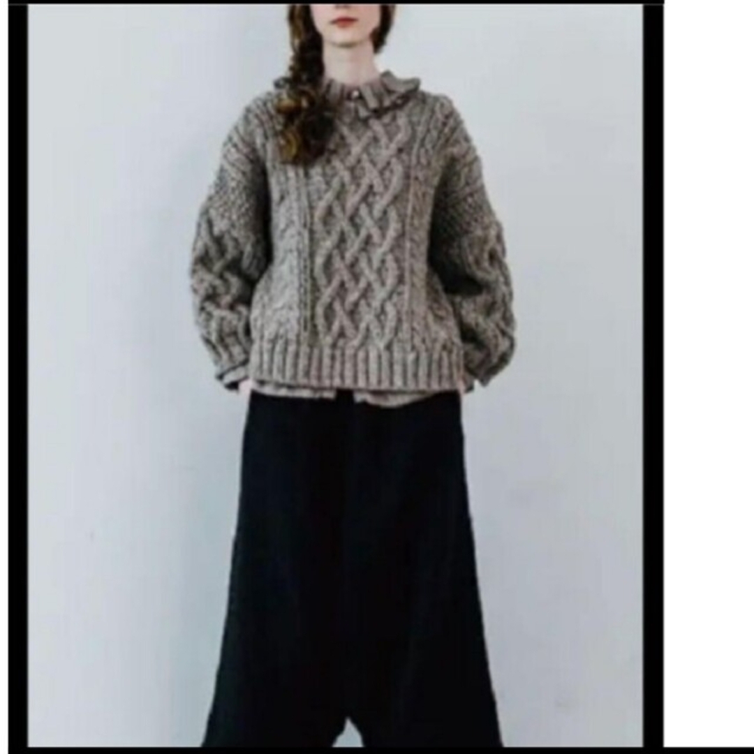 nest Robe - リネンリバーレースラッフルカラーブラウスの通販
