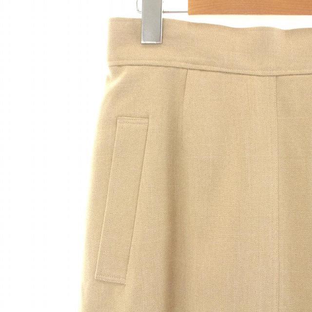 SHIPS(シップス)のシップス シャークツイードスカート ロング ミモレ フレア 40 L ベージュ レディースのスカート(ロングスカート)の商品写真